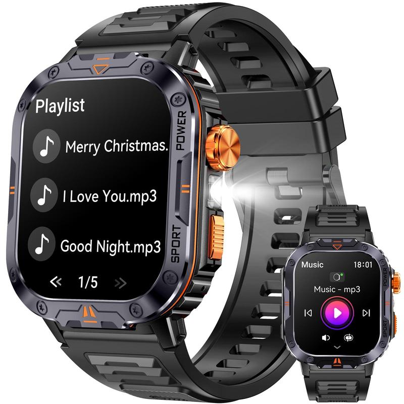 Multifunctional Smart Watch, 1 Count Fashion Digital Watch with BT Support, Music Control, Recording, Sports Watch for Women & Men