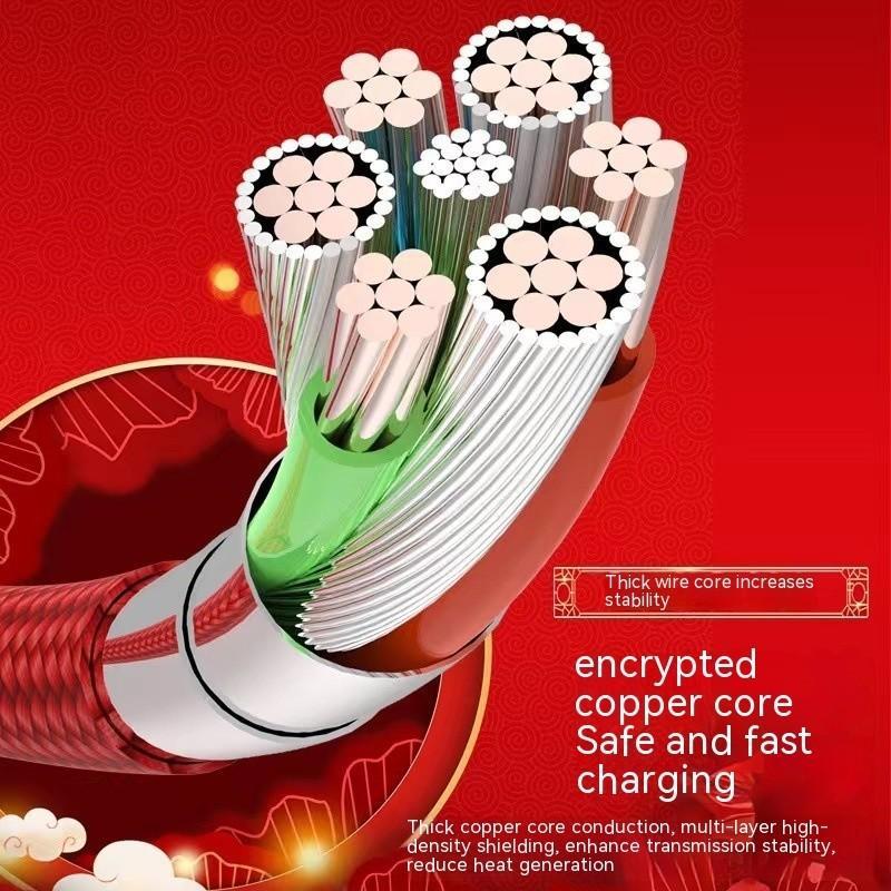 3 in 1 USB Fast Charging Cable, Nylon Braided Type C Micro Charging Cable, Compatible with iPhone Huawei Samsung Xiaomi OPPO VIVO Android