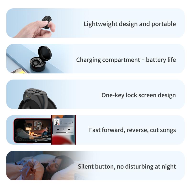 Smartphone  Ring Remote Control, Bluetooth-compatible  Ring Remote Control for phone