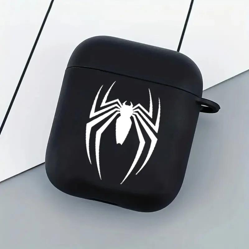 Creative Spider Pattern Earphone Case, Decorative Earphone Protector Cover, Earphone Protective Case Compatible with AirPods Series