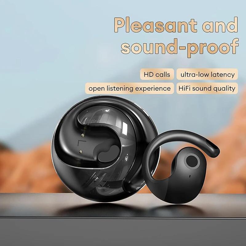 Wireless Earphone, Wireless BT 5.4 Earbuds, HiFi Stereo Sound Earbuds with Portable Charging Case & Lanyard, Suitable for Running