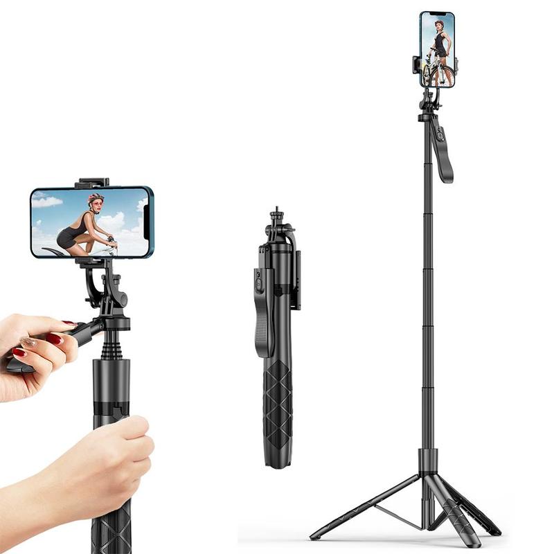 Wireless Rotatable Selfie Phone Holder With Remote Control For iPhone Huawei Phone Go Pro Action Digital Camera, Gimbal Stabilizer for Camera, Summer, Selfie Phone Tripod