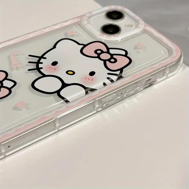 Fall Cute Cartoon Pattern Phone Case, Anti-fall Silicone Phone Case, Shockproof Phone Cover Compatible with iPhone