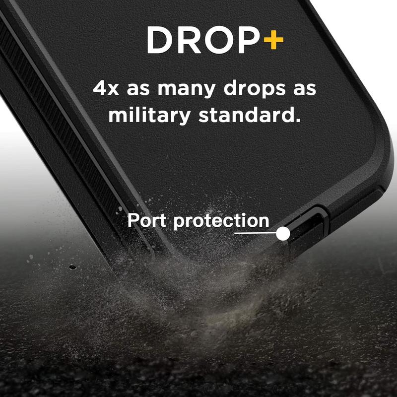 For Apple iPhone Case For iPhone 15 14 Plus 13 12 11 Pro Max Shockproof Defender Rugged Heavy Duty Triple Layers Dropproof Cover - Free Tempered Glass Screen Protector