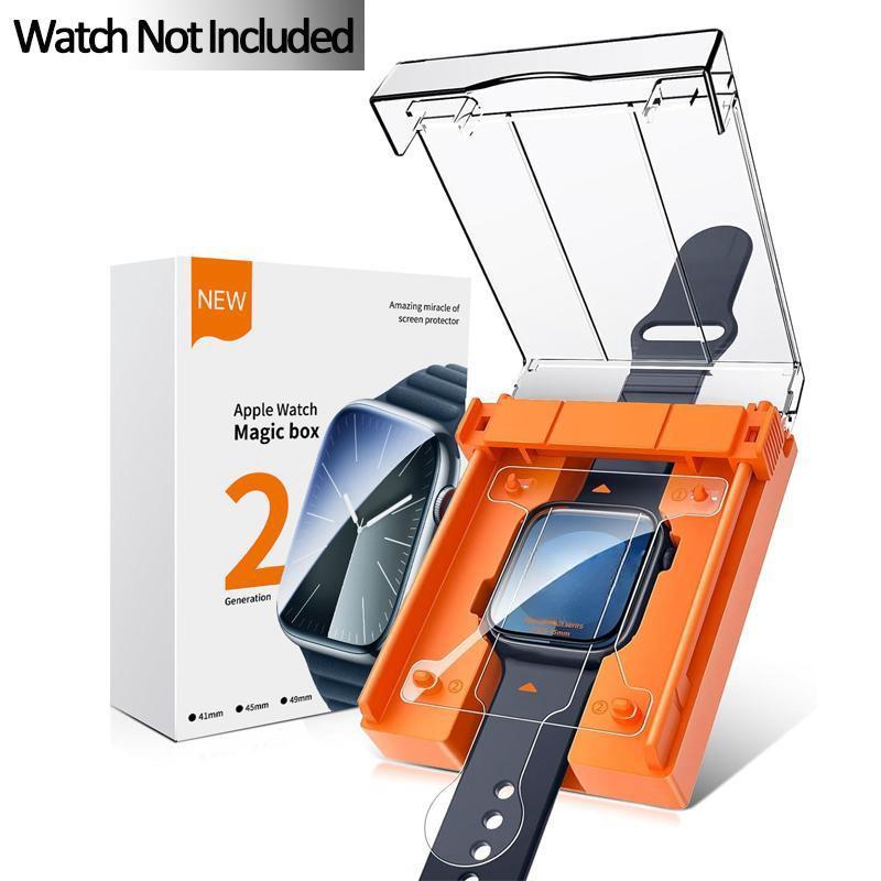 Smart Watch Screen Protector, 2 Counts Screen Protector with Installation Tools, Wearable Accessories Compatible with Apple Watch Series