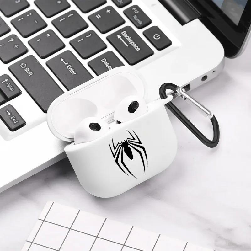 Creative Spider Pattern Earphone Case, Decorative Earphone Protector Cover, Earphone Protective Case Compatible with AirPods Series