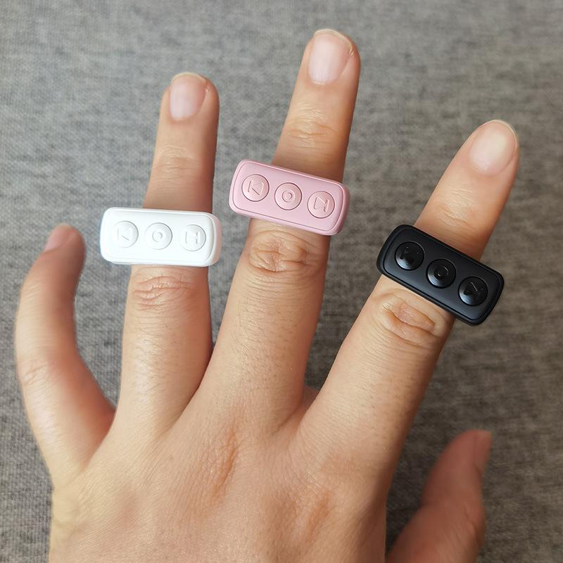 Xring Scrolling Ring Bluetooth Remote Control Ring with Phone holder,Bluetooth Phone Remote for Camera Selfie, Video Record, Music Control, Smart Ring for iPhone, iPad, Android, Pink  Smartphone Accessories Bluetooth Remote tiktok  remote Cellphone