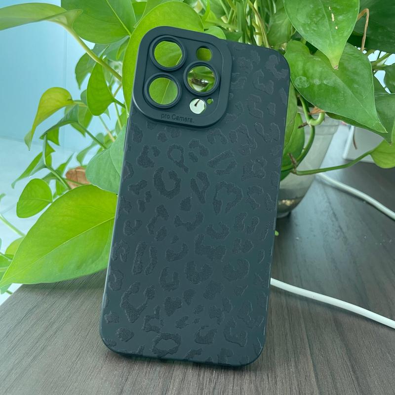 Leopard Pattern Phone Case, Full Covered Camera Protect Anti-fall Mobile Phone Protective Case, Shockproof Phone Cover for iPhone XR XS Max 11 12 13 14 15 Pro Max, Fall Gift