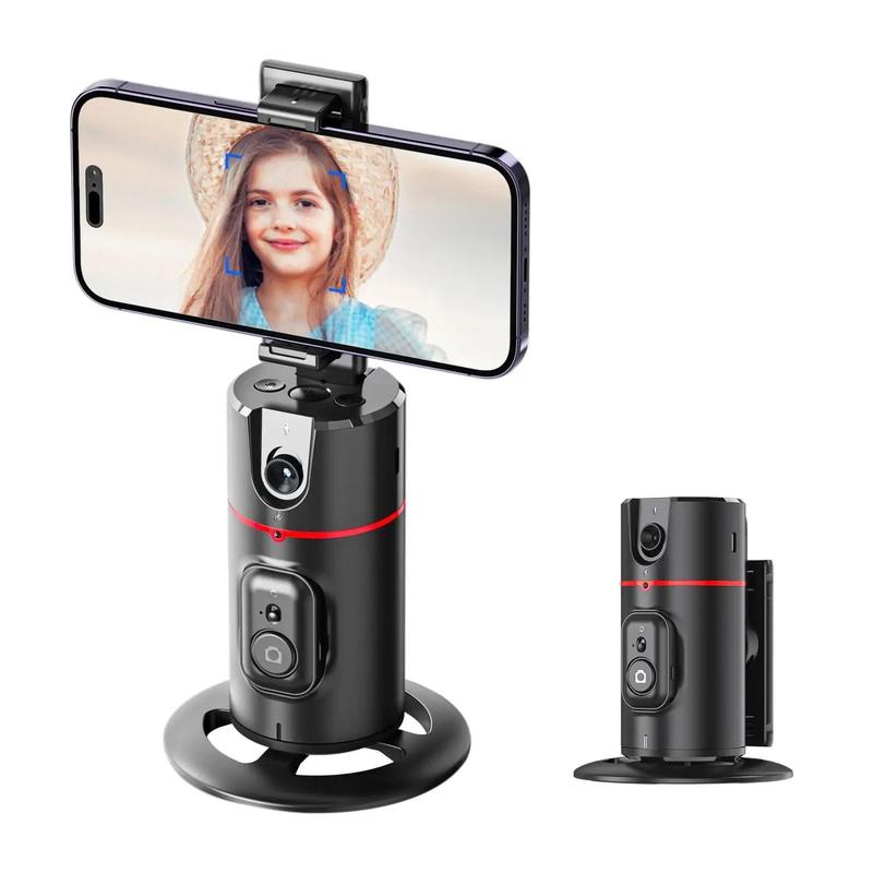 360° Rotation Face Tracking Gimbal Stabilizer, Rechargeable Desktop Gimbal Cell Phone Holder, Mini Smart Auto Tracking Selfie Gimbal Stabilizer, Stocking Fillers Gift