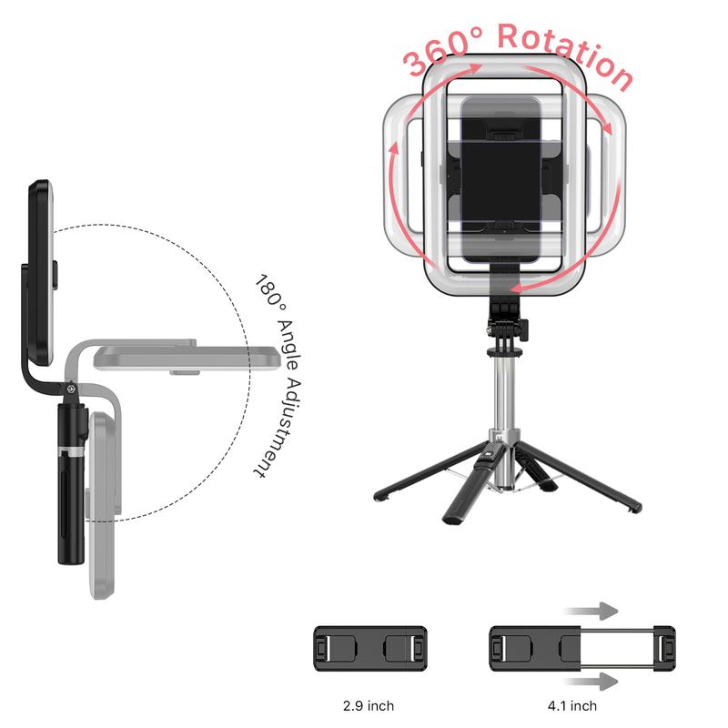 MyBat Pro Selfie Stick with Fill Light and Tripod for Landscape Photography