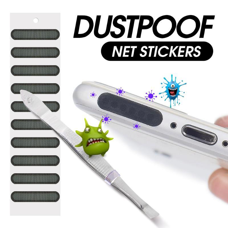 Universal Phone Dustproof Net Sticker, Speaker Mesh for iPhone Samsung, Anti Dust Net Sound Hole Charging Port Dust Cover Plug