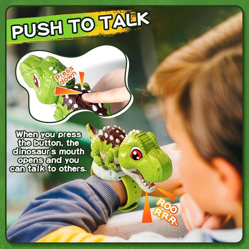 Dinosaur Walkie Talkies Toys for Kids, 2 Way Radio Long Range Walkie Talkie,Outside,Outdoor Camping Games, Hiking,Birthday Gifts for 4 5 6 7 8 9 10 Year Old Boys Girls