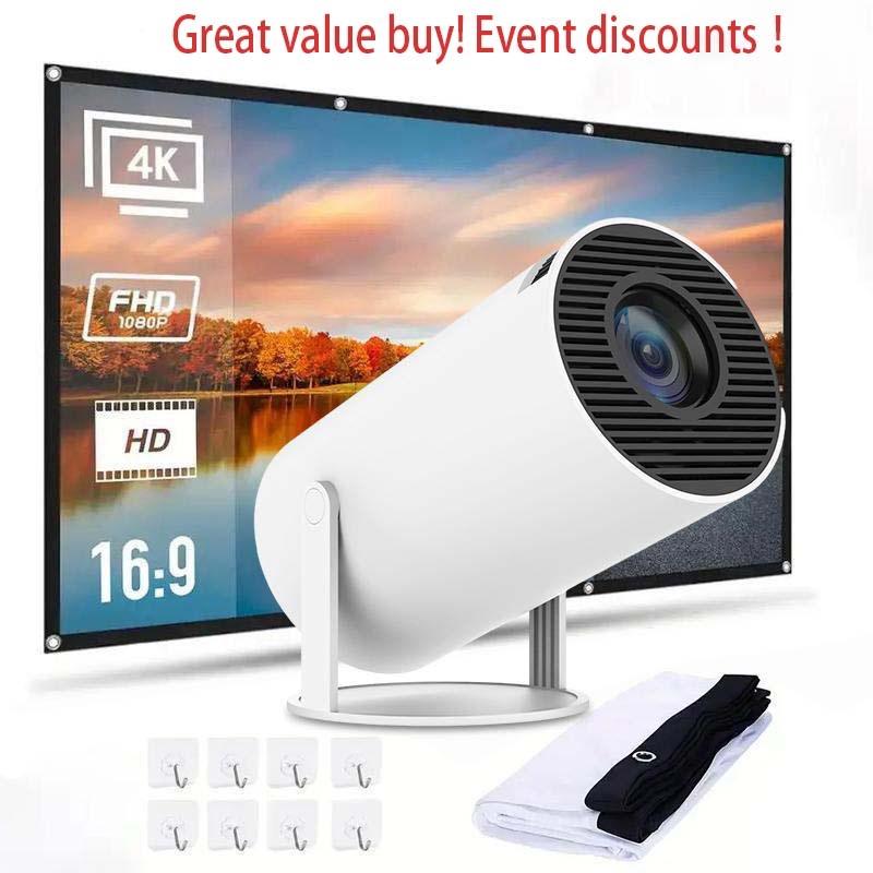 Portable Outdoor Projector, 4K HD Projector with WIFI & Bluetooth-compatible, Outdoor Portable Projector for Home & Outdoor Use, Back to School