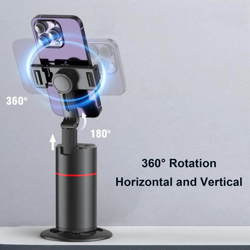 360° Rotation Face Tracking Gimbal Stabilizer, Rechargeable Desktop Gimbal Cell Phone Holder, Mini Smart Auto Tracking Selfie Gimbal Stabilizer, Stocking Fillers Gift