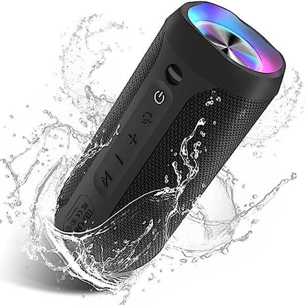 M6Pro Waterproof Wireless Portable Bluetooth Speaker 20W Audio Smartphone,Stereo Sound,LED Lights,Outdoor Party Audio, Gift for Mom,Mother's Day,Mommy