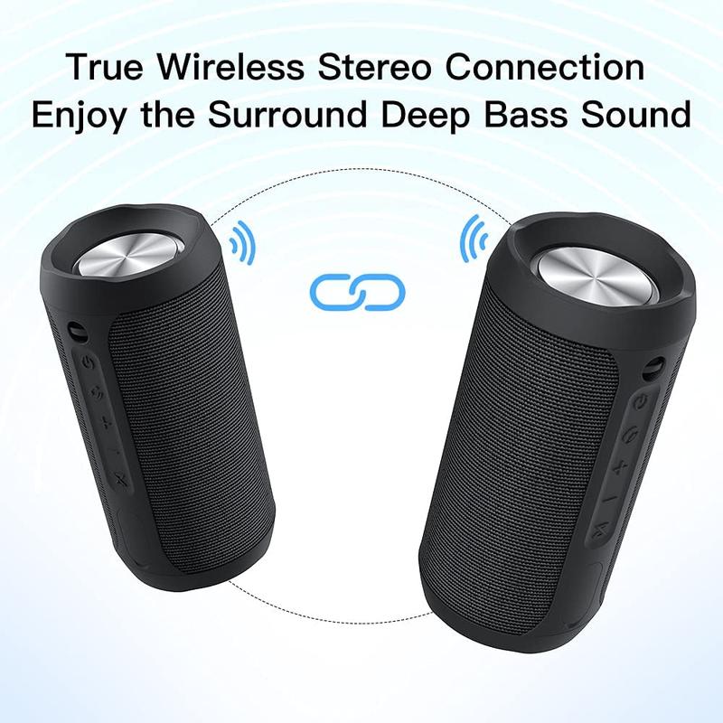 M6Pro Waterproof Wireless Portable Bluetooth Speaker 20W Audio Smartphone,Stereo Sound,LED Lights,Outdoor Party Audio, Gift for Mom,Mother's Day,Mommy