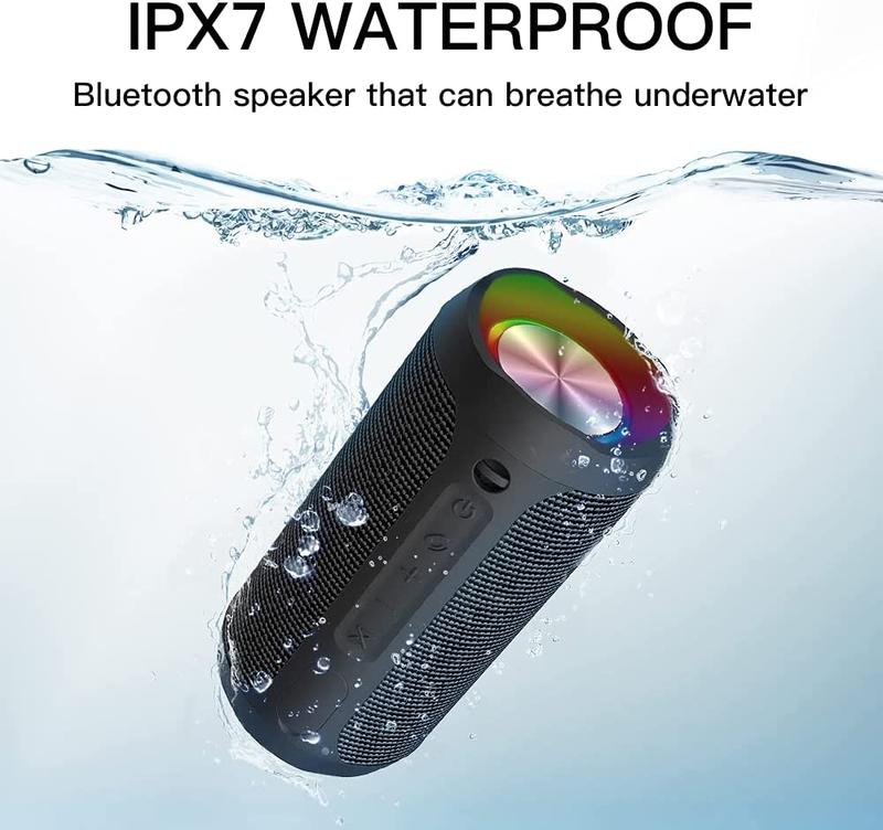 M6Pro Waterproof Wireless Portable Bluetooth Speaker 20W Audio Smartphone,Stereo Sound,LED Lights,Outdoor Party Audio, Gift for Mom,Mother's Day,Mommy