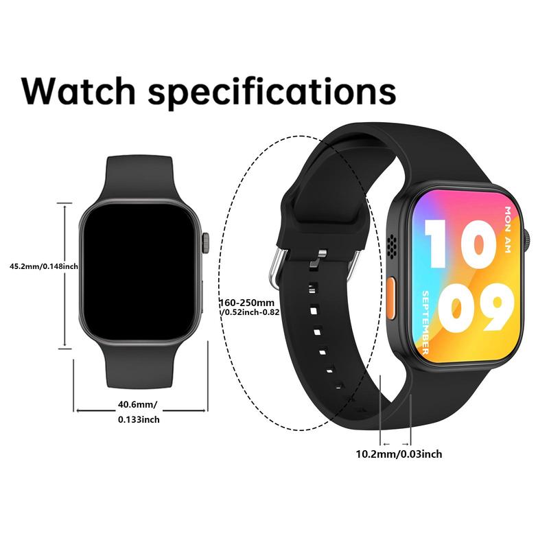 Smart Watch with Wireless Calling Dial, Multiple Sport Mode, Calling Reminder & Rejection, SMS Reminder & Custom Wallpaper Function, Smart & Wearable Devices for iPhone Andriod