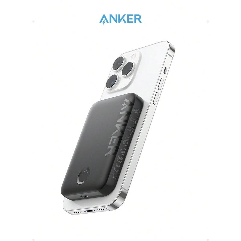 Anker 321 MagGo Battery (PowerCore Magnetic 5K), 5,000mAh Magnetic Wireless Portable Charger, Compatible With IPhone 15 14 13 12 Series