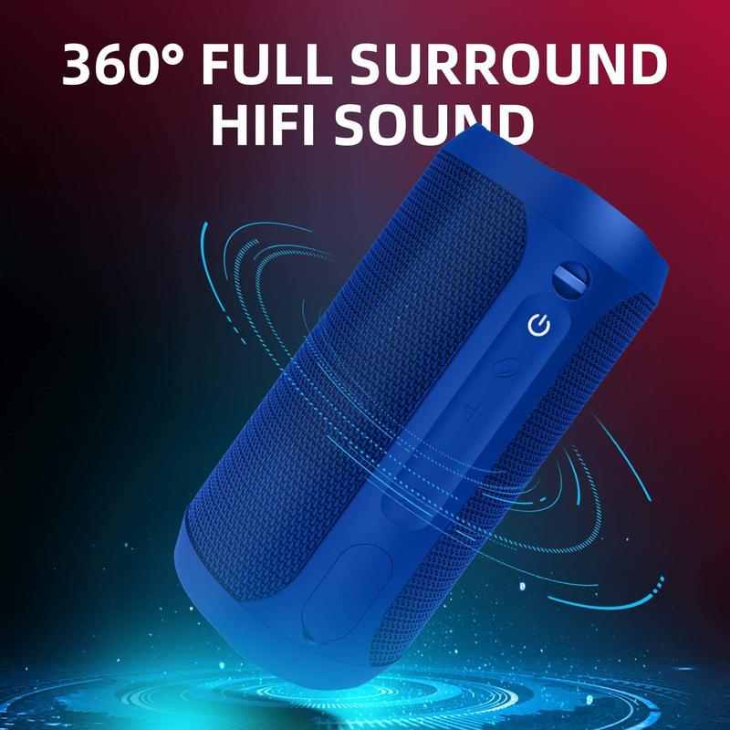 M6Pro Waterproof Wireless Portable Bluetooth Speaker 20W Audio Smartphone,Stereo Sound,LED Lights,Outdoor Party Audio, Gift for Mom,Mother's Day,Mommy