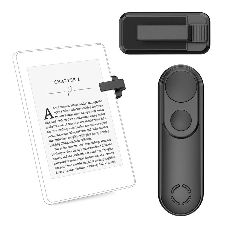 Remote Control Page Turner for Kindle Paperwhite Oasis Kobo, Rechargeable Clicker Page Turner Kindle Accessories for iPhone, iPad, Android Tablets, Page Turning Tool, Suitable for Selfie