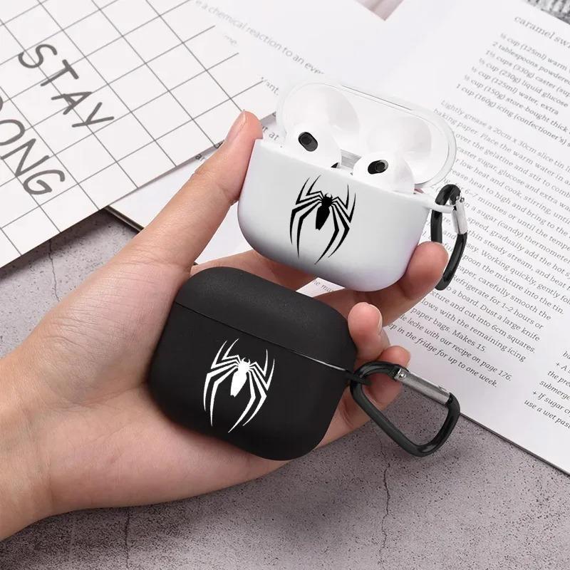 Creative Spider Pattern Earphone Case, Decorative Earphone Protector Cover, Earphone Protective Case Compatible with AirPods Series