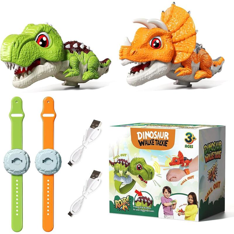 Dinosaur Walkie Talkies Toys for Kids, 2 Way Radio Long Range Walkie Talkie,Outside,Outdoor Camping Games, Hiking,Birthday Gifts for 4 5 6 7 8 9 10 Year Old Boys Girls