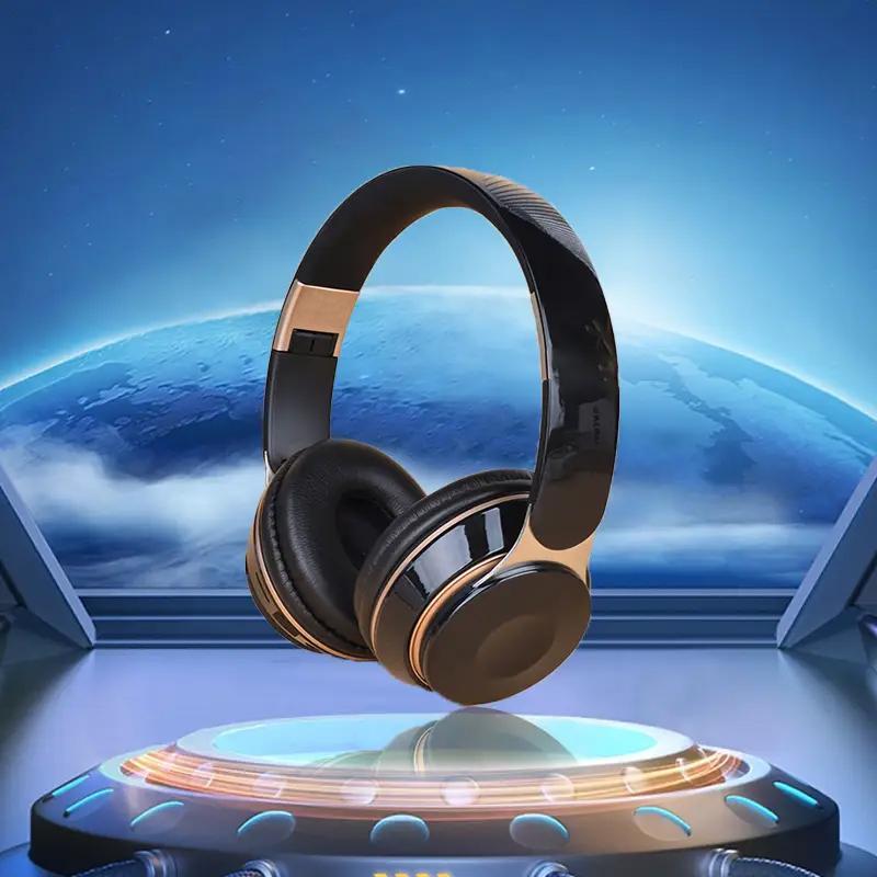 Folding Wireless Headphones Gaming Headset, Over Ear BT Headphones with Microphone for Phone PC, Long Standby Audio HiFi Bass Earphone Earbuds for iPhone 15 Pro Max, Headphone for Sports Music Work, Summer Gift, Gaming Headset, Back to School Gifts