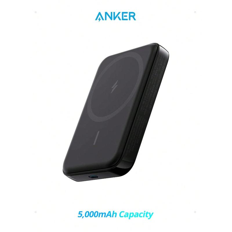 Anker 321 MagGo Battery (PowerCore Magnetic 5K), 5,000mAh Magnetic Wireless Portable Charger, Compatible With IPhone 15 14 13 12 Series