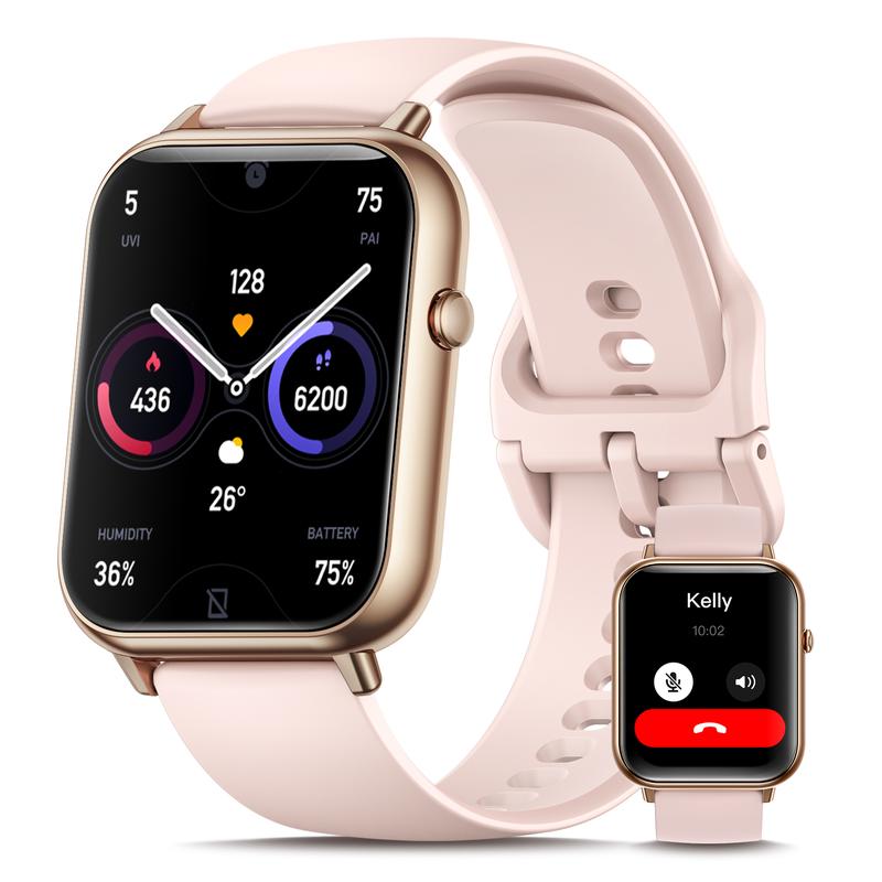 Elegant Smartwatch for Women - Bluetooth Calls, 2.02” HD Display, 30M Waterproof, Fitness Tracker with Heart Rate, Sleep, SpO2 & Step Monitoring