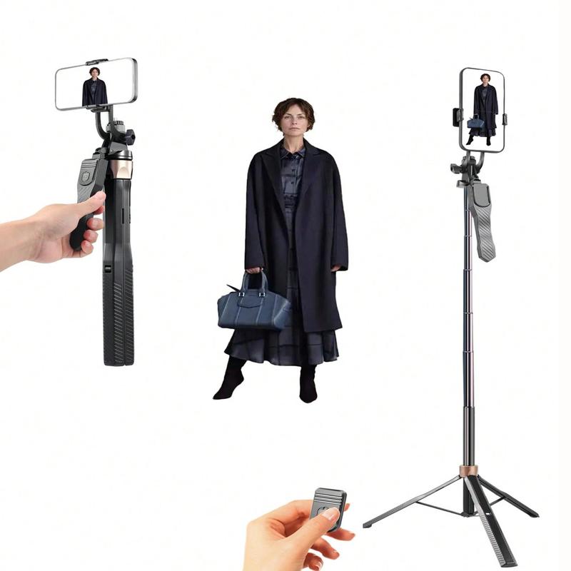 Wireless Selfie Stick Tripod, 1 Count Multifunctional Phone Selfie Tripod with Remote Control, Portable Handheld Live Streaming Tripod for Smartphone