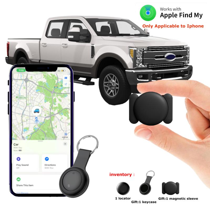 Gps para auto,GPS Tracker for Car,Motorcycle or Bicycle,Mini GPS Trackers Device with Weatherproof Magnetic Case-Works with Apple Find My (iOS only)