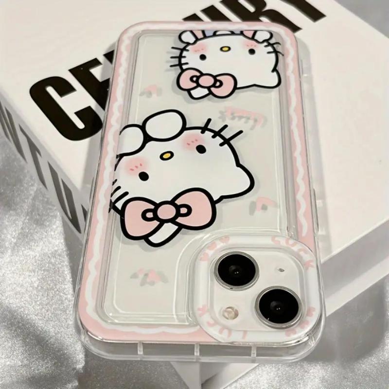 Fall Cute Cartoon Pattern Phone Case, Anti-fall Silicone Phone Case, Shockproof Phone Cover Compatible with iPhone