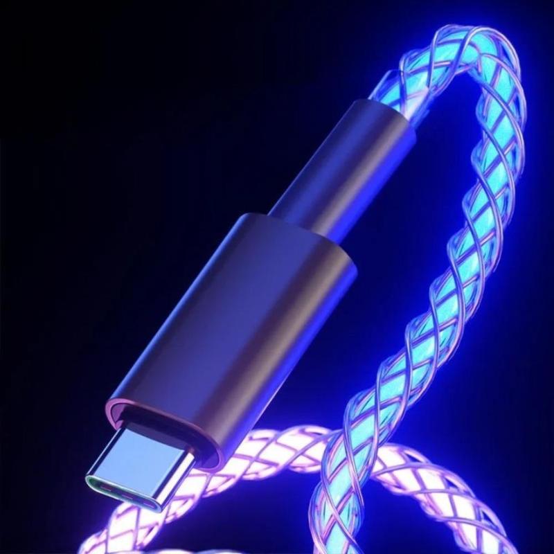 3 In 1 Luminous Charging Cable, Portable USB Charging Cable, Multifunctional Charging Cable For iPhone Android