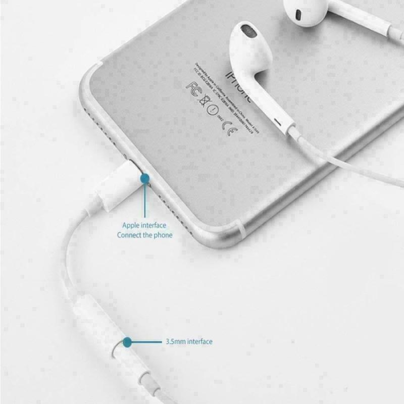 Apple Lightning to 3.5mm Headphone Jack Adapter for iPhone 7 8 PLUS X Xs Max