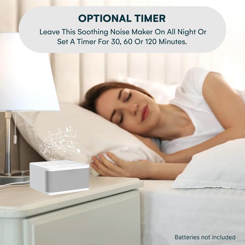 30 Sound White Noise Machine - Rain Sound Machine for Sleeping Adults,  - Rain Noise Machine for Sleeping Adults - Sleep Machine - Brown, Rain, Ocean, Pink Noise Machine