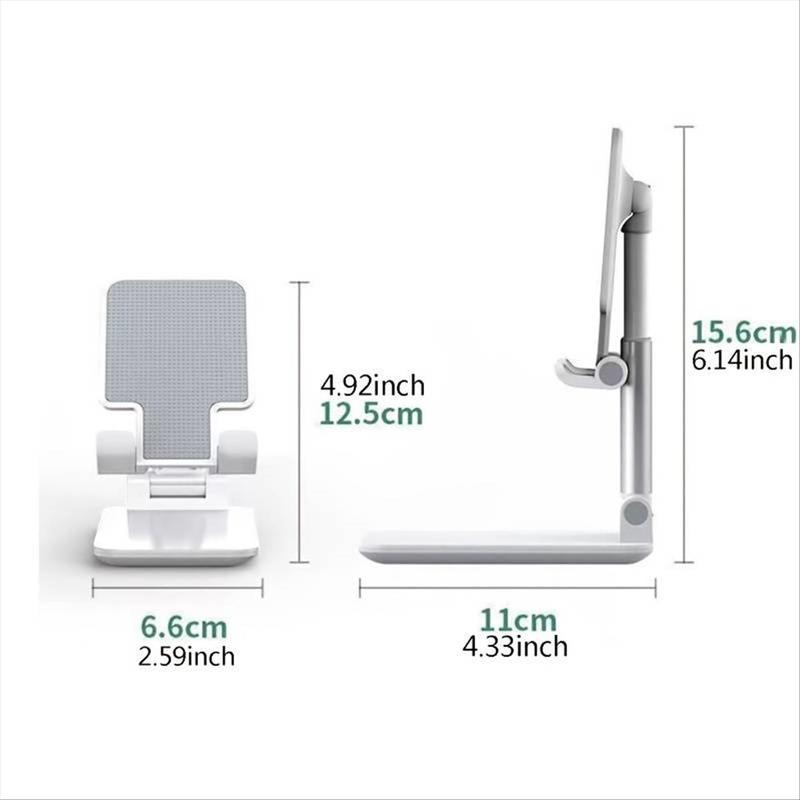 Foldable Desktop Phone Holder, Foldable Mobile Phone Tablet Stand, Angle & Height Adjustable Tablet Rack For Home Office, Portable Phone Mount