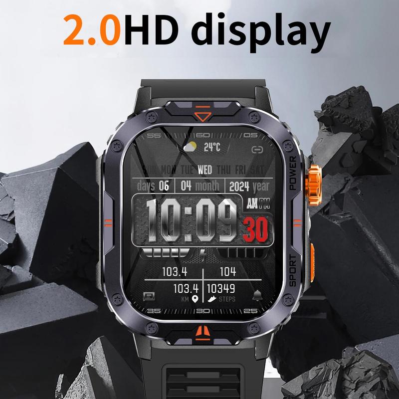 Multifunctional Smart Watch, Fashion Digital Watch with Strong Flashlight, Sports Watch with BT Support, Music Control,  for Women & Men