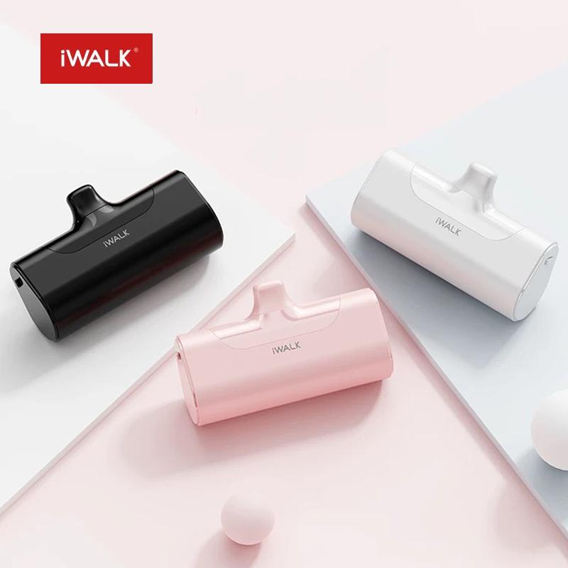 [Buy 2 get 20% off]iWALK Small Portable Charger 4500mAh Type C and Lightning are available,Home Office Travel Charger,suitable for iPhone16 15 14 13 12 11 X Series Samsung Galaxy, Android Phones & Tablets iPad Pro