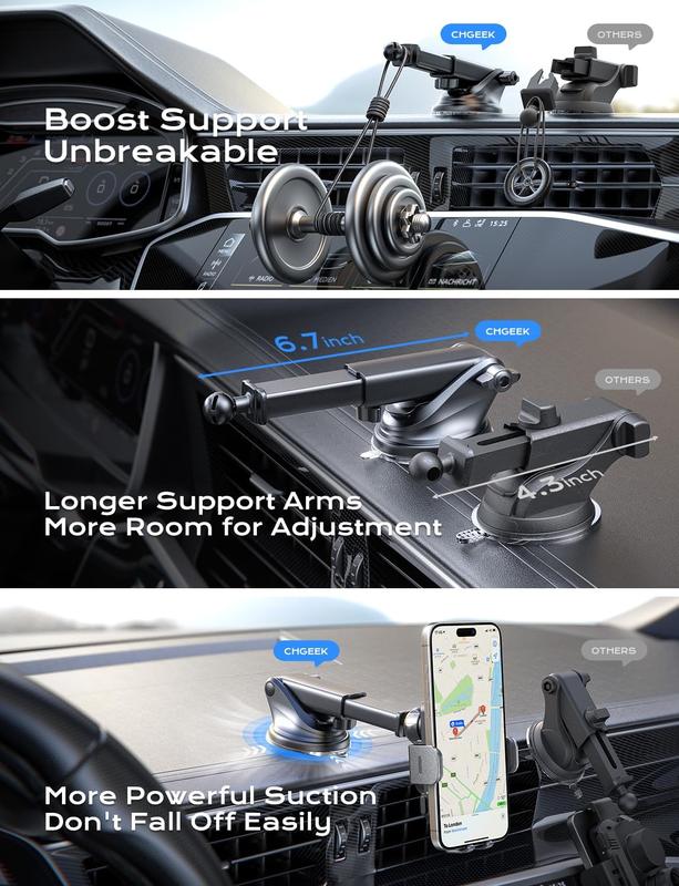 Wireless 15W Fast Charging Auto Clamping Car Charger,Phone Mount Phone Holder fit for iphone15 14 13 12 11 pro max,Samsung Galaxy S24 S23 S22 S21,etc