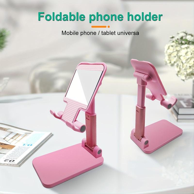 Foldable Desktop Phone Holder, Foldable Mobile Phone Tablet Stand, Angle & Height Adjustable Tablet Rack For Home Office, Portable Phone Mount