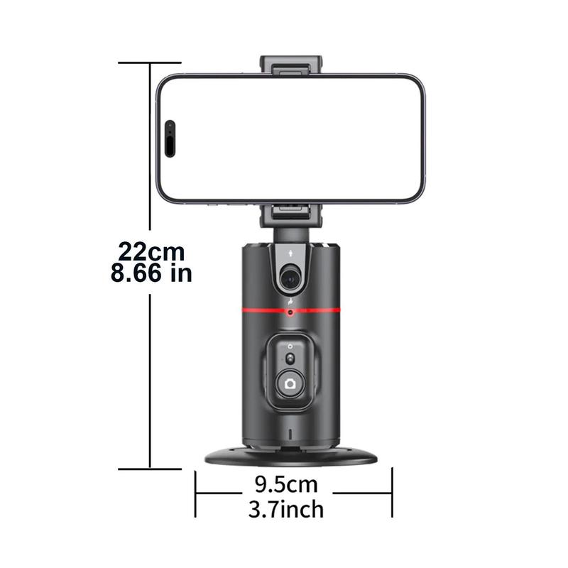 360° Rotation Face Tracking Gimbal Stabilizer, Rechargeable Desktop Gimbal Cell Phone Holder, Mini Smart Auto Tracking Selfie Gimbal Stabilizer, Stocking Fillers Gift