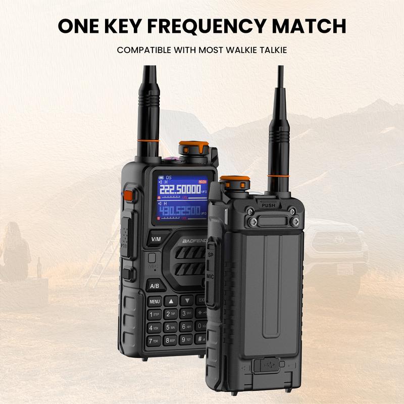 BAOFENG K5 Plus (Upgrade of UV-5R) Walkie Talkie Long Range, Long Distance Ham Radio with Copy Frequency,USB-C,NOAA for Hunting,Audio & Video Product