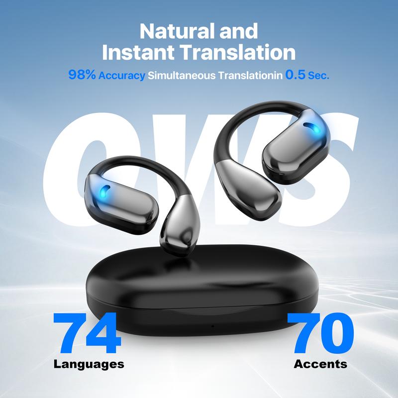 AI Smart Translation Earbuds – 144 Language Translation + AI Q&A, High-Quality Sound, Business & Leisure Travel Companion A stylish, multi-functional earbud that supports language translation and plays high-quality sound for business or leisure