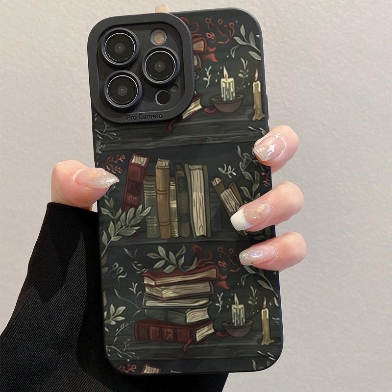 Book Pattern Phone Case, Anti-drop Cellphone Protective Case, Total Protective Shockproof Mobile Phone Cover for iPhone 11 12 13 14 15 Pro Max