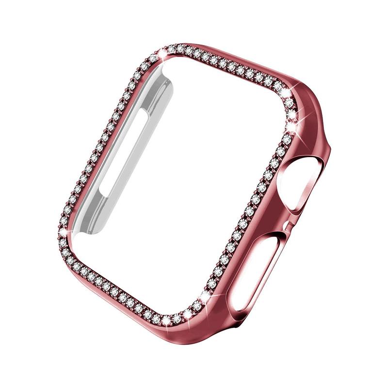 Artificial Rhinestone Decor Watch Case, 1 Count Watch Cover Compatible With Apple Watch, Smart Watch Protective Accessories, Wearable Accessories, Summer Gift