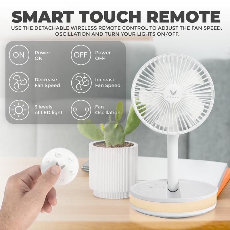 Venty Fan Portable Fan & Rechargeable -  Your Ultimate Cool Companion Mobile Usb