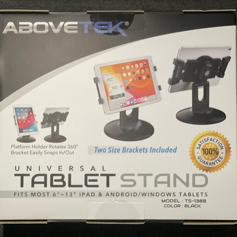 AboveTEK 360° Rotating Tablet Stand, Fits 6