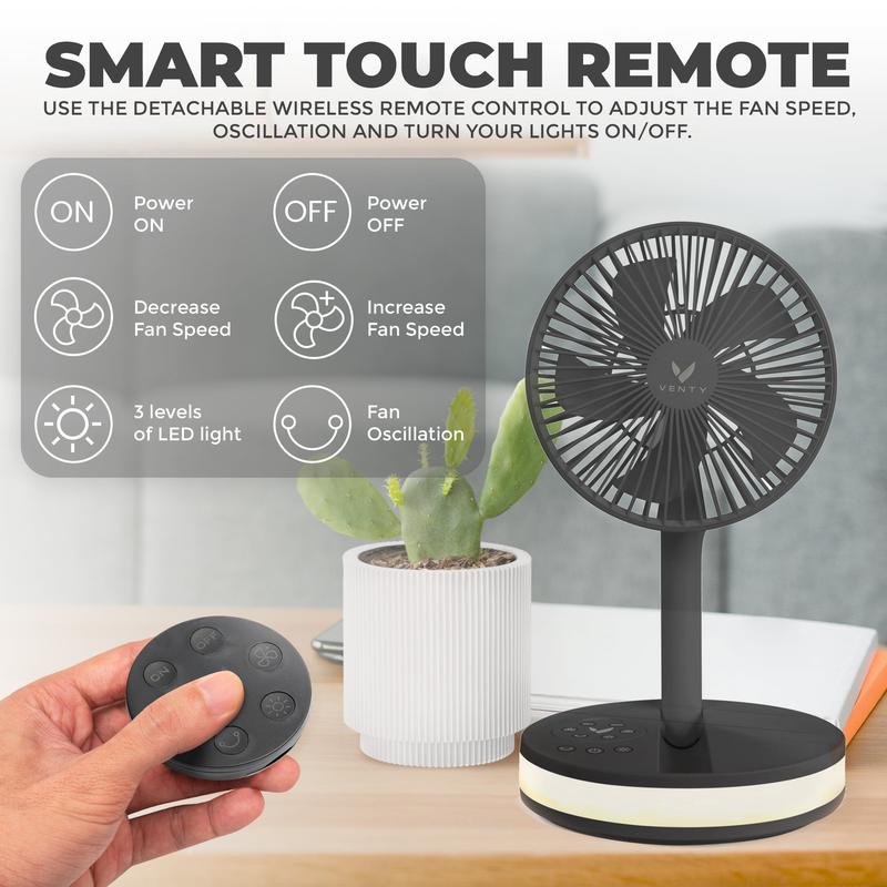 Venty Fan Portable Fan & Rechargeable -  Your Ultimate Cool Companion Mobile Usb