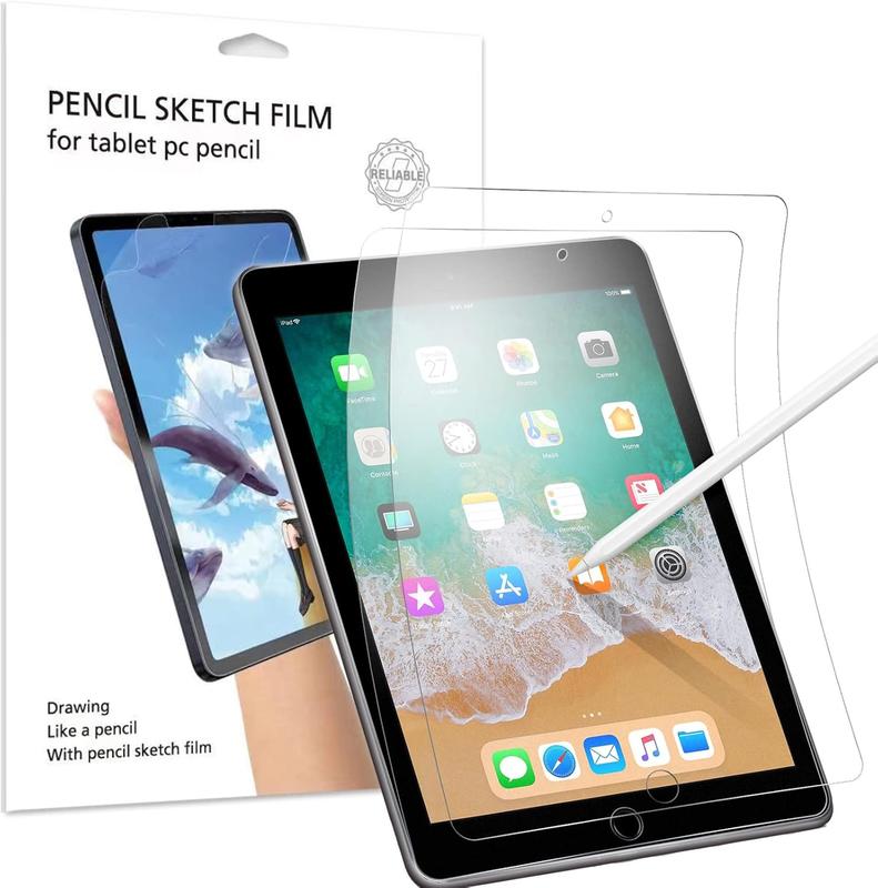 2 Pack Paperfeel Screen Protector for iPad 6th Generation 9.7 Inch for Drawing | Paperfeel Film for iPad 5th Gen Write and Draw Like on Paper | Anti-Glare Matte PET Film for iPad 5th 6th Gen